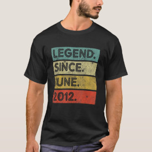 10 jaar oude leggende sinds juni 2012 10e B T-shirt