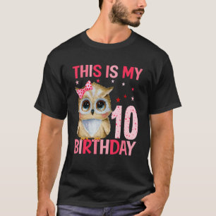 10 jaar oude meisjes: 10e verjaardag 1 t-shirt