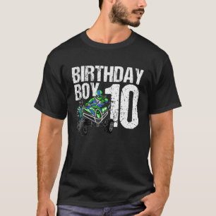 10 jaar oude Quad Birthday Party ATV 4 Wheeler 10t T-shirt