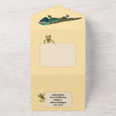 10 jaar oude Reptile Park Verjaardag All In One Uitnodiging (Buitenkant)