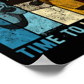 10 jaar oude verjaardag jongen 10 keer naar niveau poster (Hoek)