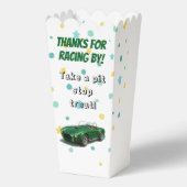 10 Jaar Oude Verjaardag Party Green Racing Car Bedankdoosjes (Achterkant)