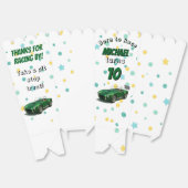 10 Jaar Oude Verjaardag Party Green Racing Car Bedankdoosjes (Ongevouwen)