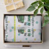 10 Jaar Oude Verjaardag Party Green Racing Car Tissuepapier (Geschenk)