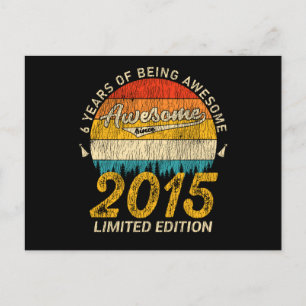 10 Jaar Oude Verjaardag Retro Geweldige 10e Verjaa Briefkaart