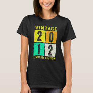 10 jaar oude Vintage 2012 10e verjaardag 2 T-shirt