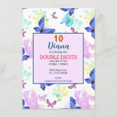 10 jaar oude vlindervliegen ik informatiekaartje (Achterkant)