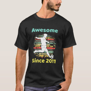 10 jaar oude voetbalspeler Geweldige sinds 2011 10 T-shirt
