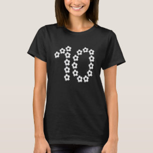 10 jaar oude Vogeldag Voetbal Speler 1 T-shirt