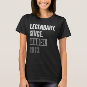 10 jaar oude wijngaard op 10 maart t-shirt