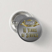 10 jaar Pin Ronde Button 3,2 Cm (Voorkant /achterkant)