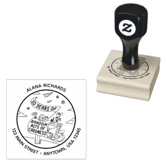 10 jaar Random Acts of Cardness Logo Stamp Rubberstempel