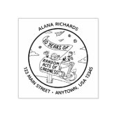 10 jaar Random Acts of Cardness Logo Stamp Rubberstempel (Afrduk)