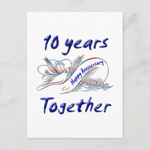 10 jaar samen briefkaart