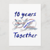 10 jaar samen briefkaart (Voorkant)