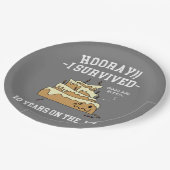 10 jaar service overleden 10 jaar werk papieren bordje (Gekanteld)