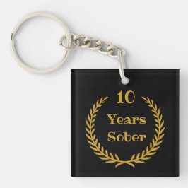 10 jaar Sober Sleutelhanger for Addiction Recovery