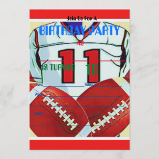 10 jaar Uitnodiging tot geboorte van Football