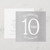 10 jaar uitnodigingen van de partij ter gelegenhei (Voorkant / Achterkant)