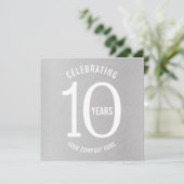 10 jaar uitnodigingen van de partij ter gelegenhei (Staand voorkant)