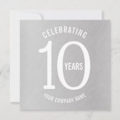 10 jaar uitnodigingen van de partij ter gelegenhei (Voorkant)