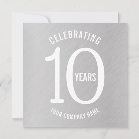 10 jaar uitnodigingen van de partij ter gelegenhei (Voorkant)