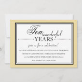 10 jaar Uitnodigingen van Jubilea (Voorkant)