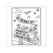 10 jaar van willekeurige daden van vriendelijkheid  zelfinktende stempel (Design)