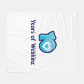 10 jaar Webkinz-Logo Fleece Deken (Voorkant (Horizontaal))
