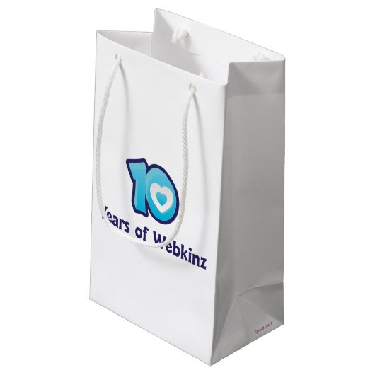 10 Jaar Webkinz Logo Klein Cadeauzakje (Achterkant Gekanteld)