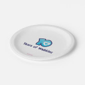 10 jaar Webkinz-Logo Papieren Bordje (Gekanteld)