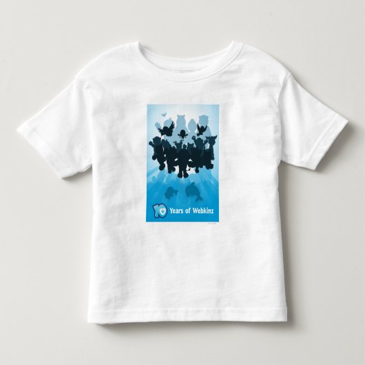 10 jaar Webkinz Silhouette Kinder Shirts (Voorkant)