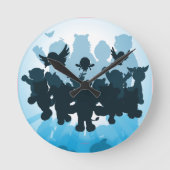 10 jaar Webkinz Silhouette Ronde Klok (Voorkant)