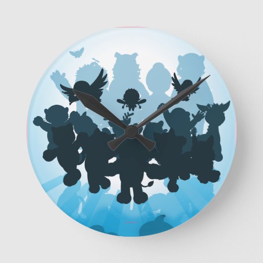 10 jaar Webkinz Silhouette Ronde Klok (Voorkant)