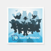 10 jaar Webkinz Silhouette Servet (Voorkant)