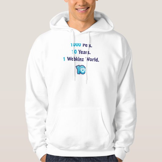 10 jaar Webkinz Stats Hoodie (Voorkant)