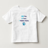 10 jaar Webkinz Stats Kinder Shirts (Voorkant)