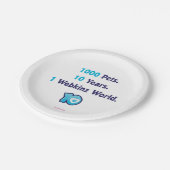 10 jaar Webkinz Stats Papieren Bordje (Gekanteld)