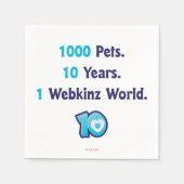 10 jaar Webkinz Stats Servet (Voorkant)