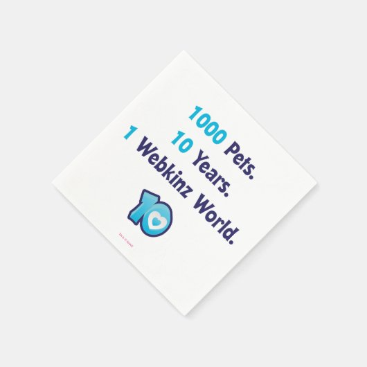 10 jaar Webkinz Stats Servet (Hoek)