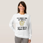 10 Jaar Wereldjubileum Werknemer Waardering T-Shir T-shirt (Voorkant volledig)