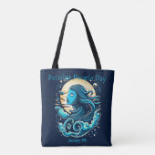 10 jan - eigenaardige Dag van de Mensen Tote Bag (Achterkant)