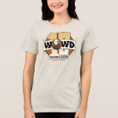 10-jarig jubileum bliksem Tri-Blend shirt (Voorkant)