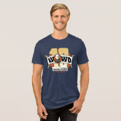 10-jarig jubileum bliksem Tri-Blend shirt (Voorkant volledig)