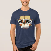 10-jarig jubileum bliksem Tri-Blend shirt (Voorkant)