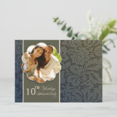 10-jarig jubileum foto uitnodigingen (Staand voorkant)