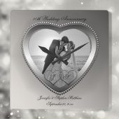 10-jarig Jubileum geborsteld Vierkante Klok