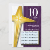 10-jarig Jubileum van de Kerk Kaart (Voorkant)