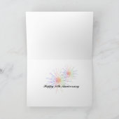 10-jarig jubileum vieren kaart (Binnen)