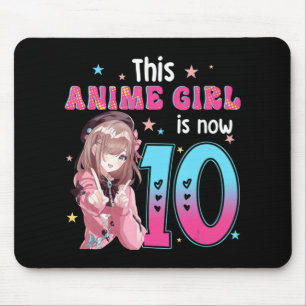 10-jarig meisje Kawaii Gifts Anime Girl 10th Bir Muismat
